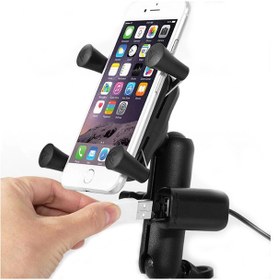 Resim Motowolf Usb Şarj Soketli Ayna Bağlantılı Telefon Tutucu (548568346) 