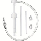 Resim Standart Quart Şişeler için 1 set Alt Ünite Dişli Yağ Pompası, 3/8 inç Metal Döner, 8mm ve 10mm Adaptörler Çoğu Deniz Teknesi Dıştan Takılan Motorlara Uyar 