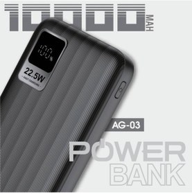 Resim Ag03-002 Ag03-002 10.000 Mah P.bank 22.5w 2 Type-c + 1 Usb Çıkış Siyah 