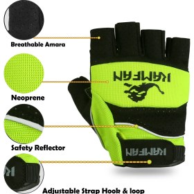 Resim Kamfan Hfg-08 Bisiklet Eldiveni Yarım Parmak 