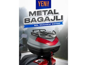 Resim Wogen WG50 Basic Metal Bagajlı Çanta (Nardo Gri) + Karbon Dizlik Hediyeli 