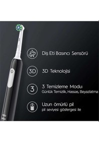 Resim Oral-B Pro Series 1 Şarjlı 3D Diş Fırçası Siyah + Seyahat Kabı 