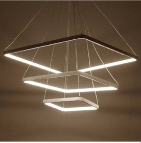 Resim Kare / Sarkıt Avize / 3 Kare / 70-50-30 Cm / Antrasit Gövde / 3 Anrasit 