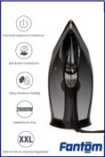 Resim FANTOM Forza 2600 Watt Seramik Tabanlı 200 gr Şok Buharlı Ütü 