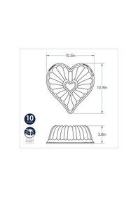 Resim Nordicware Elegant Kalp Bundt Kek Kalıbı 