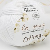 Resim La Mia Cottony Beyaz Bebek El Örgü İpi - P1-L001 - 33576 