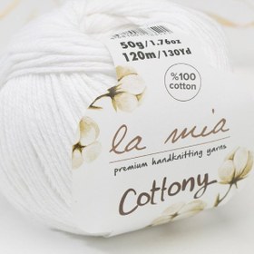 Resim La Mia Cottony Beyaz Bebek El Örgü İpi - P1-L001 - 33576 