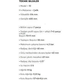 Resim Radiva - Tip 10H Dekoratif Radyatör 514X600 Kırmızı Outlet - 210H05140600X1XS- 