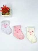 Resim MinikButik Kız Bebek Çorap 