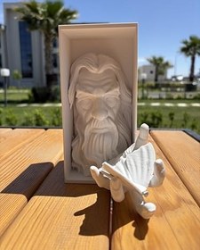 Resim MEVV LoTR Gandalf Kitap Tutucu - Dekoratif 3D Baskı Raf Objesi 