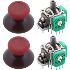Resim Pop Konsol XBOX One Analog Motor Topuz Seti 2+2 One - One S/X - Series S/X Uyumlu Kırmızı Bordo 