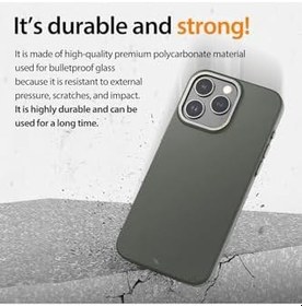 Resim M.TK moveteck İphone 15 için Magsafe ile Uyumlu Kılıf Mat Metal Çerceveli Arkası Buzlu Matrix Kapak Ultra İnce Thin Slim 