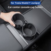 Resim For Tesla Model Y için 25 Yükseltilmiş Bardak Tutucu Sınırlı Depolama Kutuları TPE Matlarla 