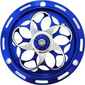 Resim Tongdashop Motosiklet Motor Fan Koruyucu - Sprint Primavera 150 Cnc Alüminyum Radyatör Kapak - Mavi 