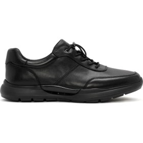 Resim Derimod Erkek Siyah Bağcıklı Deri Casual Sneaker 24WFD692118 