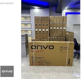 Resim ONVO 65 İNÇ QLED 165 EKRAN GOOGLE TV 