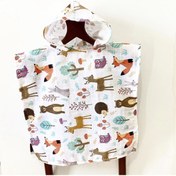 Resim Babycitytr Müslin Kumaş %100 Pamuk Panço 