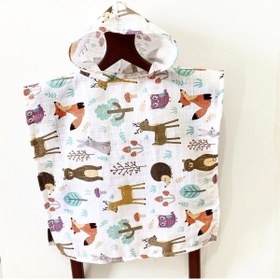 Resim Babycitytr Müslin Kumaş %100 Pamuk Panço 