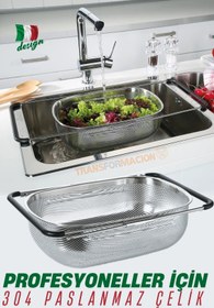 Resim Transformacion Lavabo Süzgeci Ayarlanabilir Kevgir 304 Paslanmaz Çelik 721523 