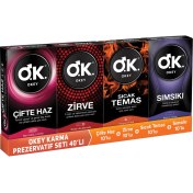 Resim Okey Karma Prezervatif Seti 40'ı (Çifte Haz + Zirve + Sıcak Temas + Sımsıkı) 