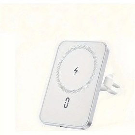 Resim Cloud011 İphone Uyumlu 16 15 14 Pro Max Mini Magsafe Araç Şarjı White X15 Hızlı Kablosuz 