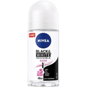 Resim Nivea Invisible Clear Black White Kadın Deodorant Roll-On 50 ml 