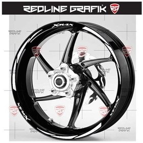 Resim Yamaha Xmax Jant Şeridi Full Beyaz 
