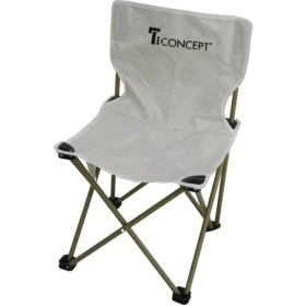 Resim T. Concept Konforlu Kolay Taşınabilir Metal Ayaklı Katlanabilir Küçük Çocuk Kamp Sandalye Beyaz Renk 
