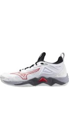 Resim Mizuno Wave Momentum 3 Unisex Voleybol Ayakkabısı Beyaz / Gri 