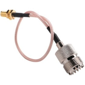 Resim Crackedice Uhf Taban Ve Mobil Antenler İçin Kablo Adaptörü -konnektörler 