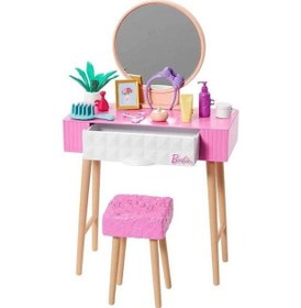 Resim Barbie Ev Dekorasyonu Makyaj Masası HJV32 HJV35 Lisanslı Ürün 