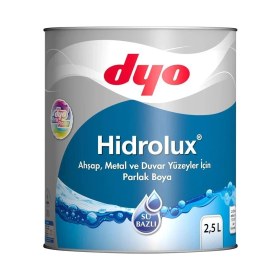 Resim Mey İthalat Mey Ithalat® Hidrolüx 2,5 Litre Beyaz Su Bazlı Ahşap Metal Boyası 