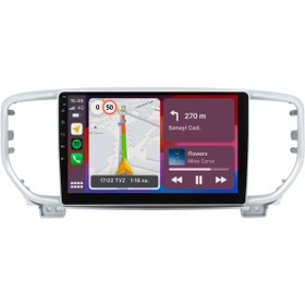 Resim cartech gane Kia Sportage 2015-2018 6GB RAM 64GB HAFIZA Android Multimedya Teyp 