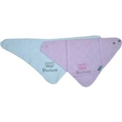 Resim kız bebek jakarlı 2'li nakışlı mama önlüğü 