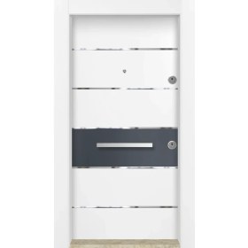 Resim Mono Çelik Kapı MN-6030 Dış Iklim Kapısı Yağmur'a ve Güneşe Dayanıklı Çelik Kapı 