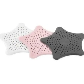 Resim 2 Adet Vantuzlu Silikon Kaymaz Yıldız Lavabo Süzgeci 