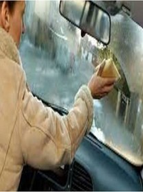 Resim Aşkın Parti Evi 2 Adet Hakiki Güderi Süngeri Buğu Ve Nem Önleyici Cam Yüzey Temizleme Ve Parlatıcı 