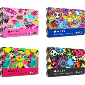 Resim Resim Defteri Fun Karton Kapak 35X50, 15YP,90G Kağıt,perforajlı Sayfa (Karma Renk Gönderilir) 