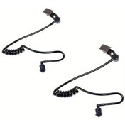 Resim Willowhaven 2 Adet Siyah Esnek Yaylı Hava Borusu Walkie Talkie Kulaklık Yedek Parçası 