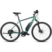Resim Carraro E-Sportive 6.6 28 Jant 52cm (L) Kadro HD Elektrikli Trekking Bisiklet - Mat Mavi/Yeşil/Mor 