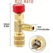 Resim Motion003 R22 R410a 1/4" Klima Emniyet Valfi Sıvı Soğutucu Güvenlik Adaptörü 