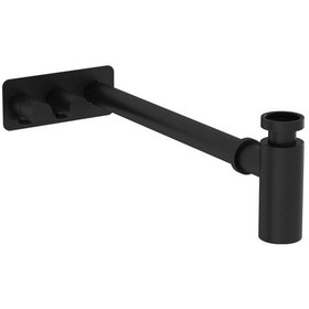 Resim VitrA Origin Lavabo Sifon Seti Asimetrik Rozetli Mat Siyah A4515636 Siyah 