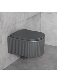 Resim Lena - Asma Klozet Mat Füme Kapak Dahil Outlet - Et-w1000mf- Füme 