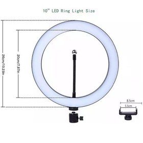 Resim Ring Fill Light 10" Youtuber Video Kuaför Çekimleri için 