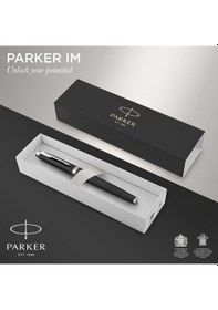 Resim Parker Im Dolma Kalem Krom Süslü Mat Siyah Mavi Mürekkepli Or Diğer 