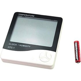 Resim Bebek Odası Masaüstü Dijital Termometre Nem Ölçer Higrometre Saat 4989 