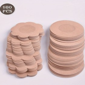 Resim 100/200 Adet Tek Kullanımlık Nipel Kapatıcı, Kendinden Yapışkanlı Nefes Alabilir Dikişsiz Sütyen Astarları - Kadın Sütyenler ve Mayo İçin Görünmez Aksesuarlar, Plaj ve Düğün Fotoğrafçılığı İçin Mükemmel 