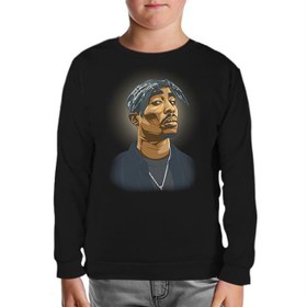 Resim Tupac Shakur - Necklace Siyah Çocuk Sweatshirt 