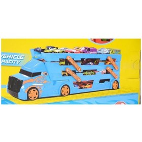 Resim King Toys 3 Katlı Sürat Pistli Tır 3 Arabalı Çocuklar Için Garaj Otopark Yarış Pisti Eğitici Oyun Se 