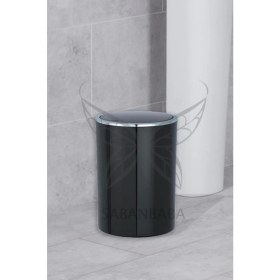 Resim Siyah 5 Lt Çöp Kovası, Pratik ve Şık Ev ve Ofis Kullanımı 